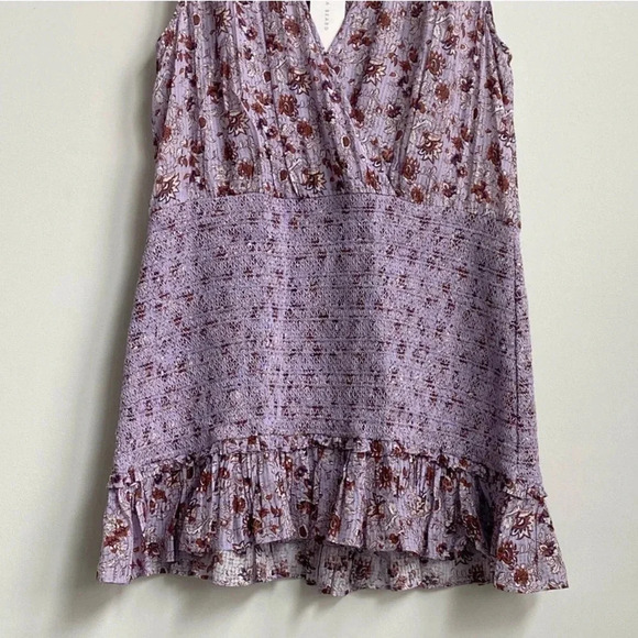New Veronica Beard Cox Floral Smocked Flounce Mini Dress
Ruffle lavender XL - Picture 4 of 11